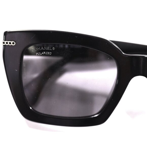 Chanel Square Sunglasses Style OCH5509 in Black Dark Grey Polar main image 11
